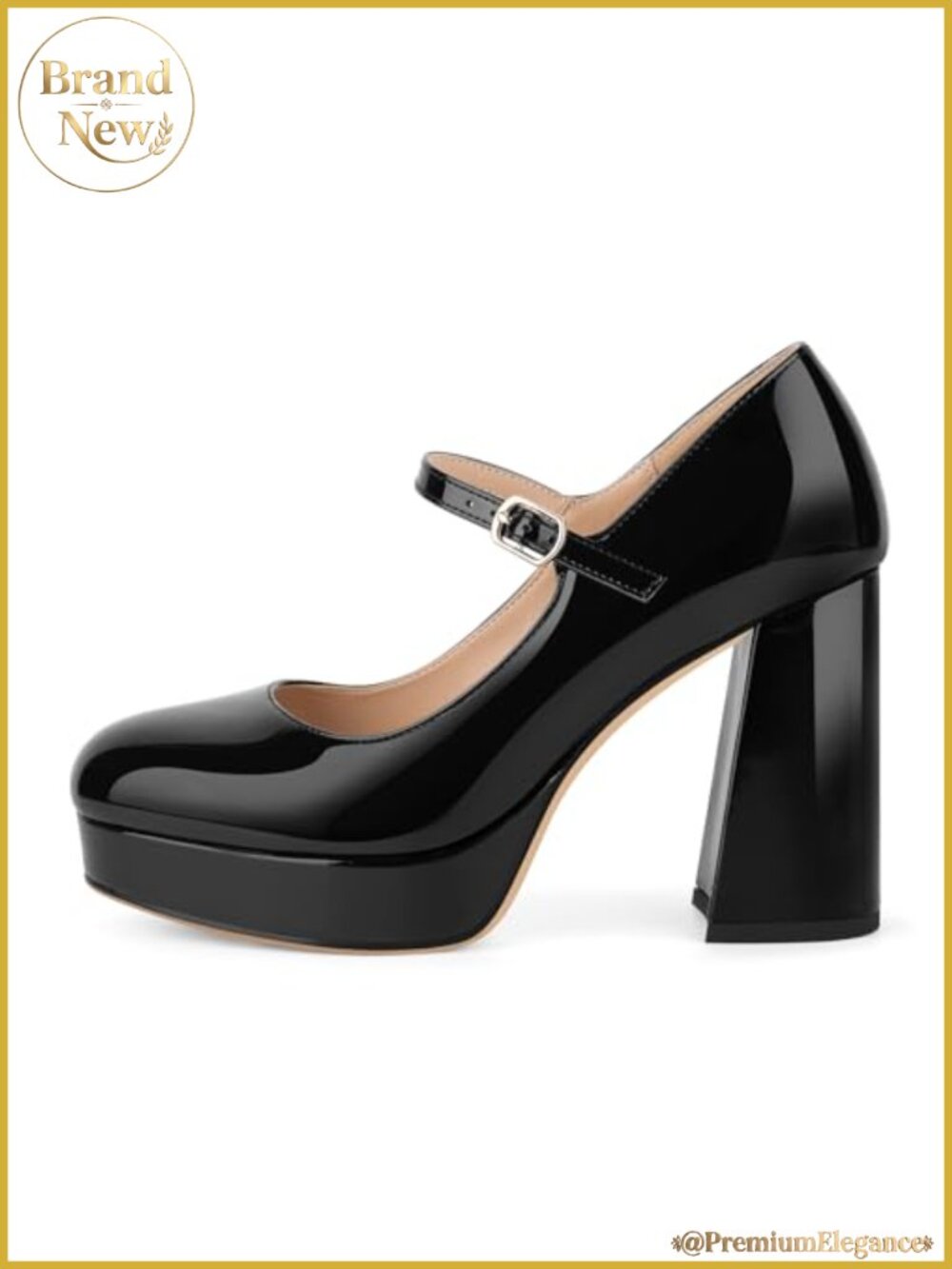 Chunky Platform High Heels Mary Jane Ankle Strap Dress Shoes